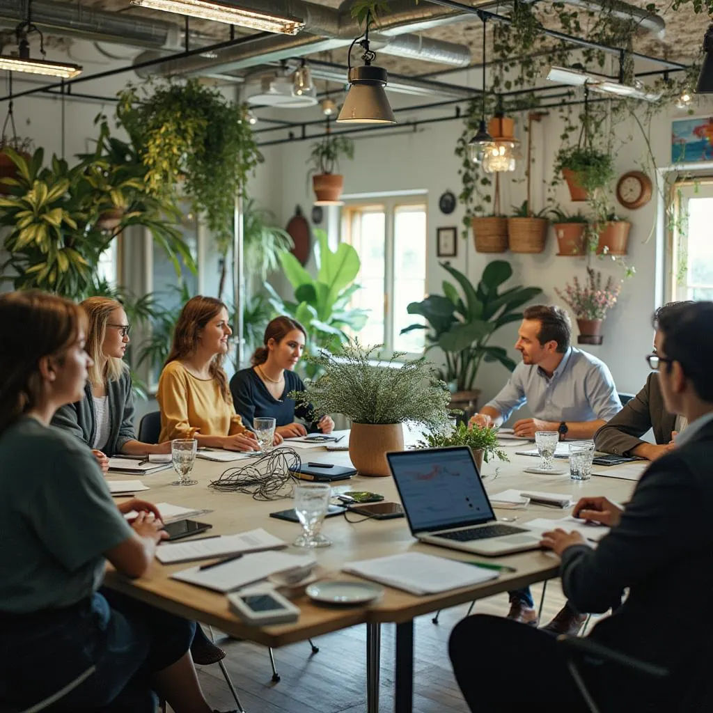 Equipo de Breeze Holdings en reunión
