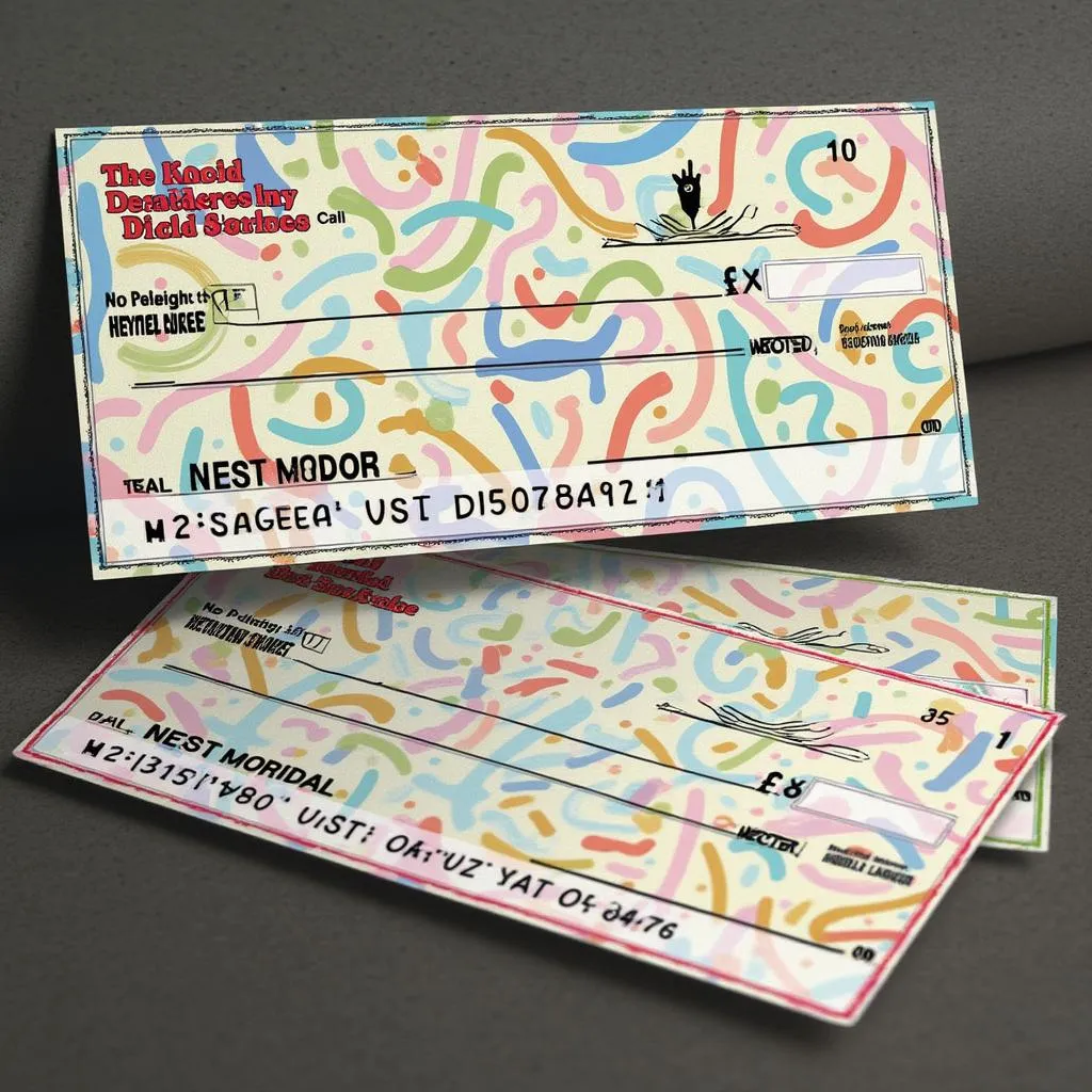 Cheques personalizados con logo de empresa